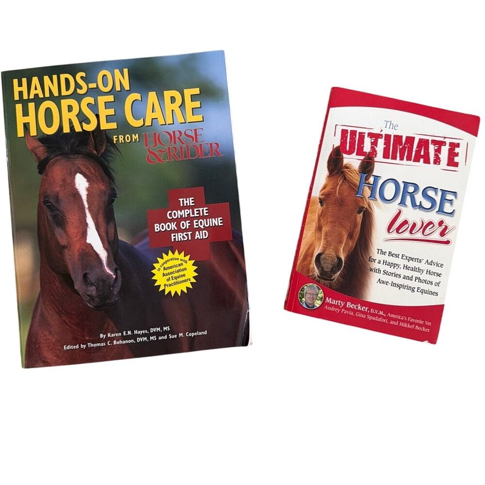 Hands-On Horse Care & The Ultimate Horse Lover Books Set of 2 NEW